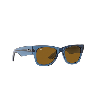 Ray-Ban MEGA WAYFARER Sunglasses 668073 transparent blue - three-quarters view