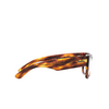 Gafas graduadas Ray-Ban MEGA WAYFARER 2144 striped havana - Miniatura del producto 3/4
