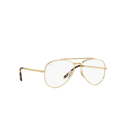 Ray-Ban NEW AVIATOR Eyeglasses 3086 gold - three-quarters view