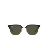 Lunettes de soleil Ray-Ban NEW CLUBMASTER 601/31 black on gold - Vignette du produit 1/4