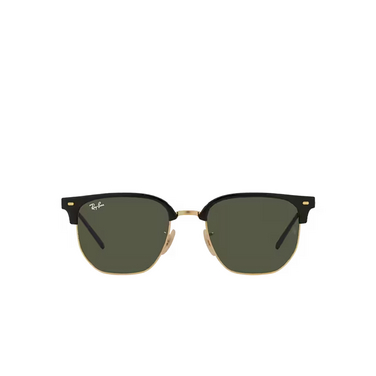 Ray-Ban NEW CLUBMASTER Sunglasses 601/31 black on gold - front view