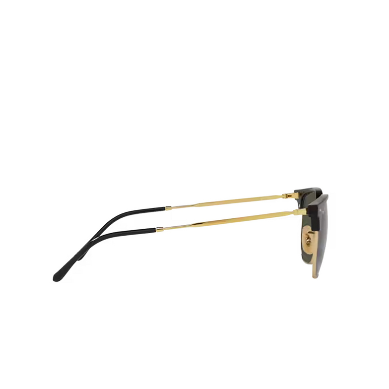 Ray-Ban NEW CLUBMASTER Sunglasses 601/31 black on gold - 3/4