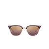Ray-Ban NEW CLUBMASTER Sunglasses 6654G9 bordeaux on rose gold - product thumbnail 1/4
