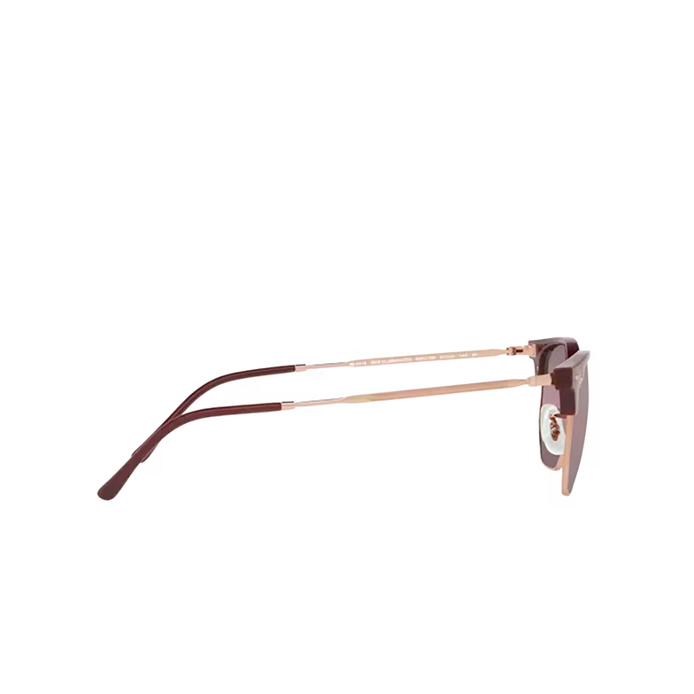Lunettes de soleil Ray-Ban NEW CLUBMASTER 6654G9 bordeaux on rose gold - 3/4