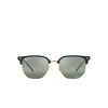 Ray-Ban NEW CLUBMASTER Sunglasses 6655G4 green on gold - product thumbnail 1/4