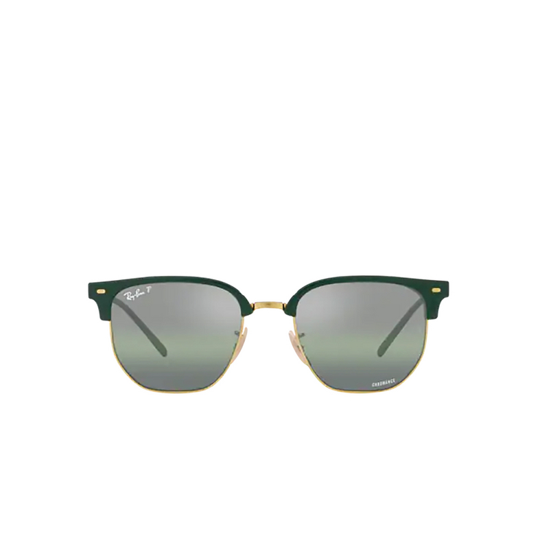 Ray-Ban NEW CLUBMASTER Sunglasses 6655G4 green on gold - 1/4