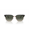 Lunettes de soleil Ray-Ban NEW CLUBMASTER 672071 dark grey on rose gold - Vignette du produit 1/4