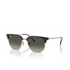 Lunettes de soleil Ray-Ban NEW CLUBMASTER 672071 dark grey on rose gold - Vignette du produit 2/4