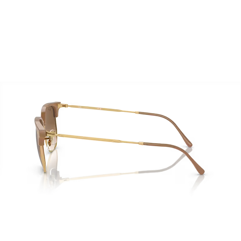 Occhiali da sole Ray-Ban NEW CLUBMASTER 672151 beige on gold - 3/4