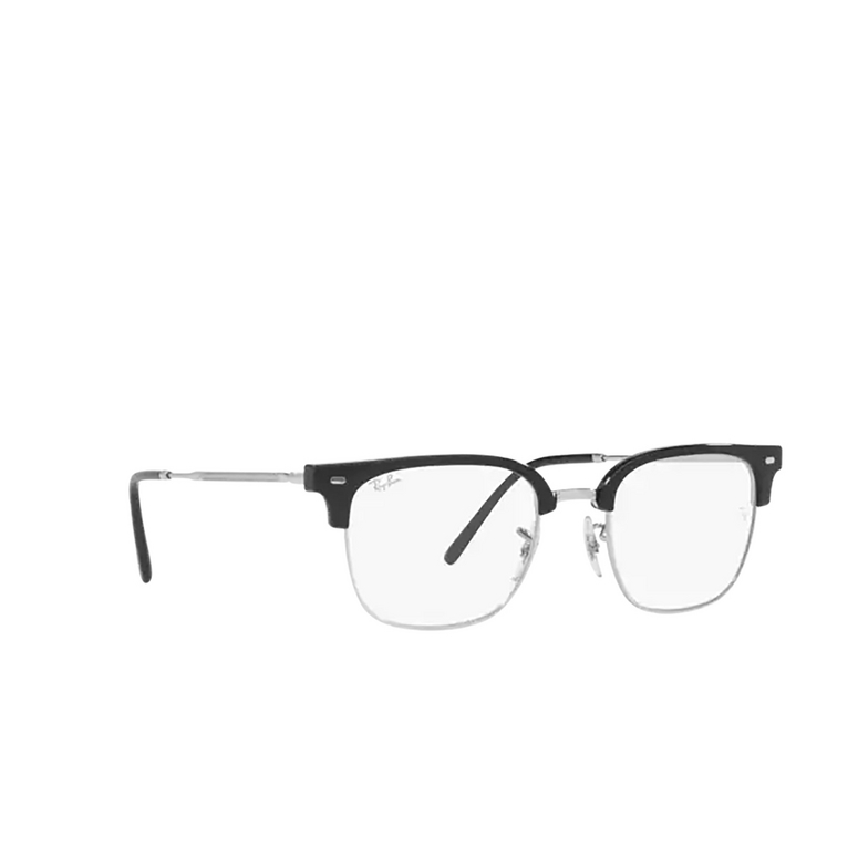 Ray-Ban NEW CLUBMASTER Eyeglasses 2000 black on silver - 2/4