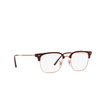 Lunettes de vue Ray-Ban NEW CLUBMASTER 8209 bordeaux on rose gold - Vignette du produit 2/4