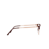 Lunettes de vue Ray-Ban NEW CLUBMASTER 8209 bordeaux on rose gold - Vignette du produit 3/4