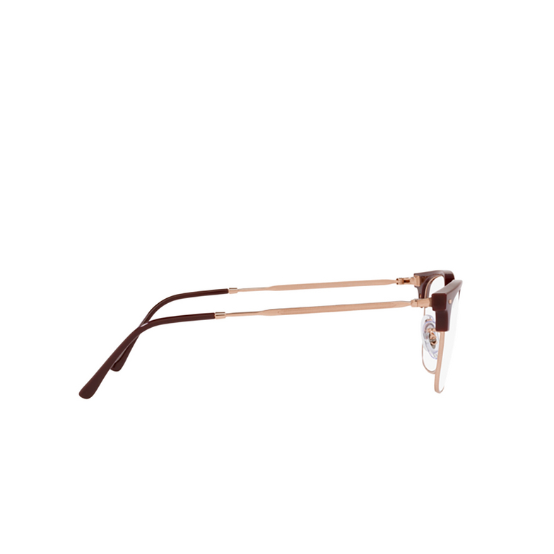 Gafas graduadas Ray-Ban NEW CLUBMASTER 8209 bordeaux on rose gold - 3/4