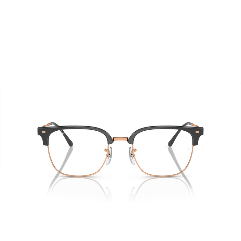 Ray-Ban NEW CLUBMASTER Eyeglasses 8322 dark grey on rose gold - 1/4