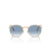 Ray-Ban NEW ROUND Sunglasses 001/3F gold - product thumbnail 1/4