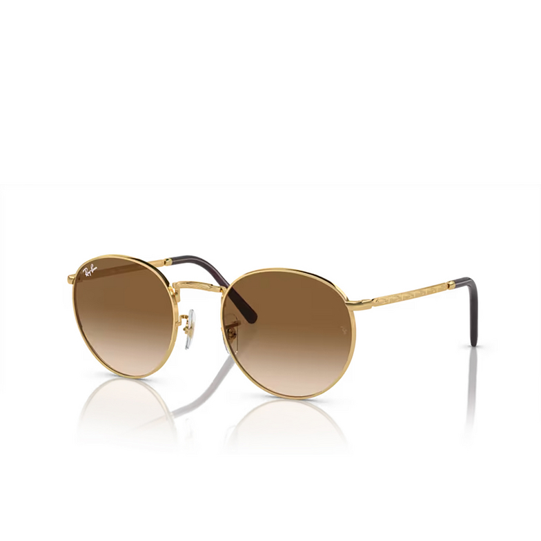 Ray-Ban NEW ROUND Sunglasses 001/51 gold - 2/4