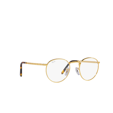 Ray-Ban NEW ROUND Korrektionsbrillen 3086 gold - Dreiviertelansicht