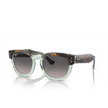 Ray-Ban RB0298S Sunglasses 1376M3 havana on transparent green - three-quarters view