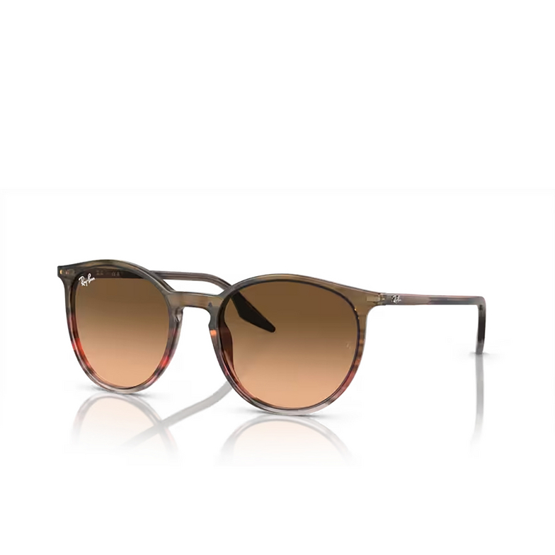 Lunettes de soleil Ray-Ban RB2204 13953B striped brown & red - 2/4