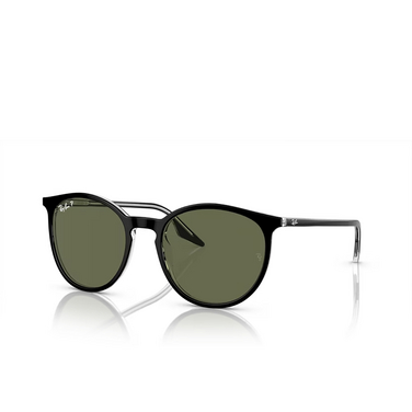 Ray-Ban RB2204 Sunglasses 919/58 black on transparent - three-quarters view