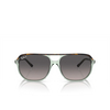 Ray-Ban RB2205 Sunglasses 1376M3 havana on transparent green - product thumbnail 1/4
