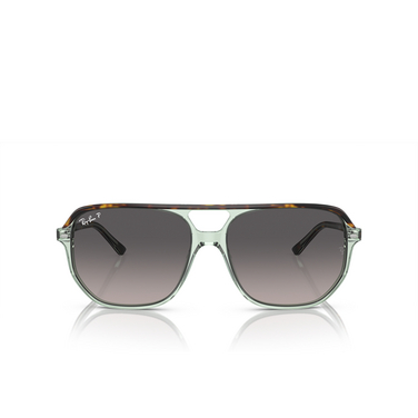 Ray-Ban RB2205 Sunglasses 1376m3 havana on transparent green - front view