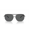 Ray-Ban RB2205 Sunglasses 1396B1 dark grey on transparent grey - product thumbnail 1/4