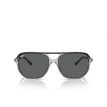 Ray-Ban RB2205 Sunglasses 1396B1 dark grey on transparent grey - front view