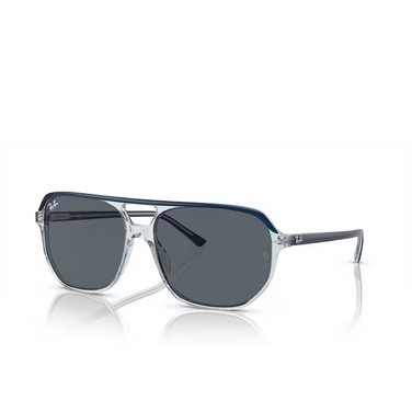 Ray-Ban RB2205 Sunglasses 1397R5 blue on transparent blue - three-quarters view