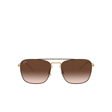 Gafas de sol Ray-Ban RB3588 905513 brown on gold - Vista delantera