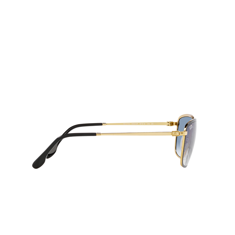 Ray-Ban RB3705 Sunglasses 90003F black on gold - 3/4