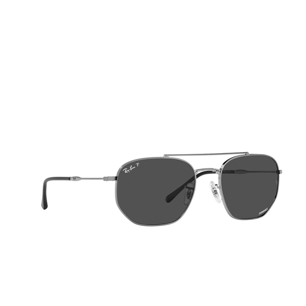 Ray-Ban RB3707 Sunglasses 004/K8 Gunmetal - three-quarters view