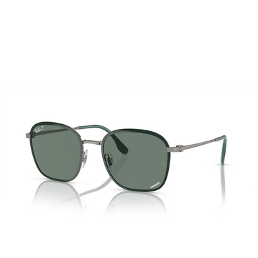 Ray-Ban RB3720 Sunglasses 9264O9 green on gunmetal - three-quarters view