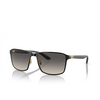 Ray-Ban RB3721 Sunglasses 187/11 black on gold - product thumbnail 2/4