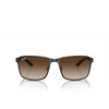 Ray-Ban RB3721 Sunglasses 188/13 brown on gunmetal - product thumbnail 1/4