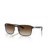 Ray-Ban RB3721 Sunglasses 188/13 brown on gunmetal - product thumbnail 2/4