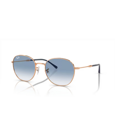 Ray-Ban RB3809 Sunglasses 92623F rose gold - three-quarters view