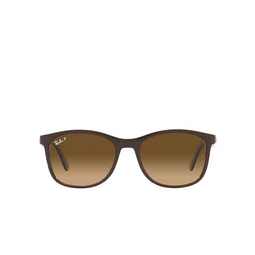 Ray-Ban RB4374 Sunglasses 6600M2 brown on grey