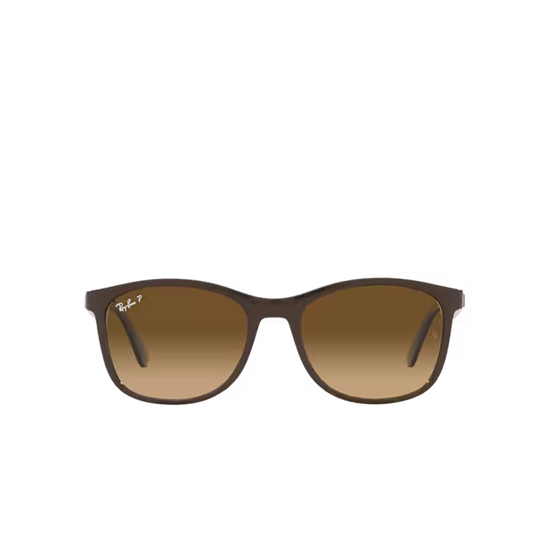 Ray-Ban RB4374 Sunglasses 6600M2 brown on grey - 1/4