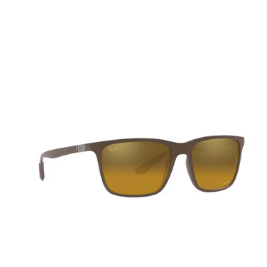 Ray-Ban RB4385 Sunglasses 6124A3 brown - three-quarters view