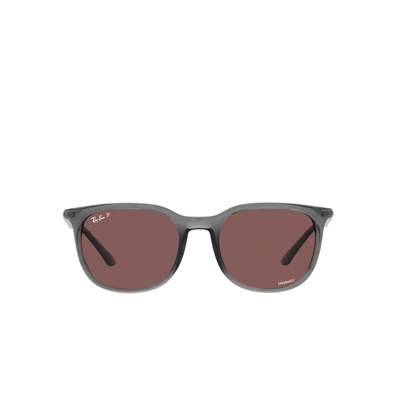 Ray-Ban RB4386 Sunglasses 6650AF transparent grey - 1/4