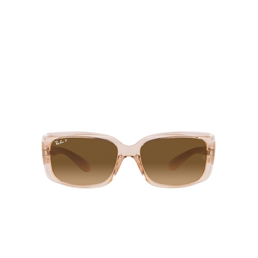 Occhiali da sole Ray-Ban RB4389 6644M2 transparent brown - frontale