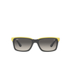 Ray-Ban RB4393M Sunglasses F62411 grey on yellow - product thumbnail 1/4