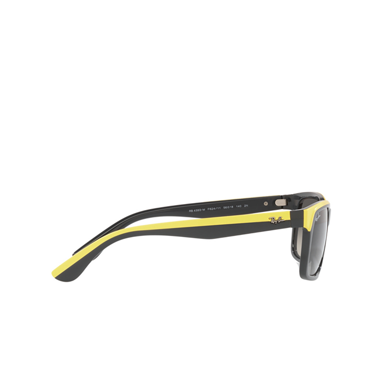 Ray-Ban RB4393M Sunglasses F62411 grey on yellow - 3/4