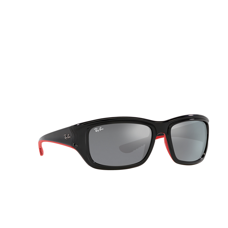 Lunettes de soleil Ray-Ban RB4405M F6016G black on red - 2/4