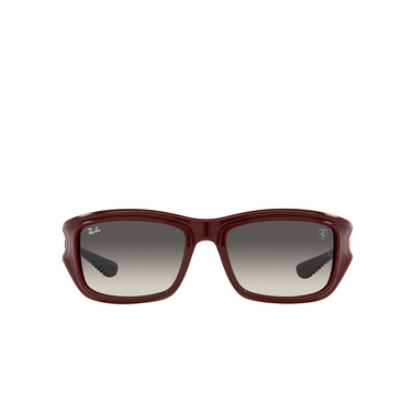 Ray-Ban RB4405M Sunglasses F68111 dark red on black - front view