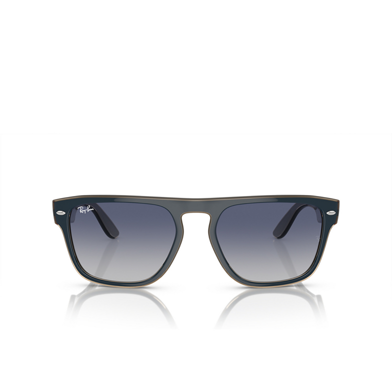 Ray-Ban RB4407 Sunglasses 67304L blue & grey & transparent light brown - 1/4