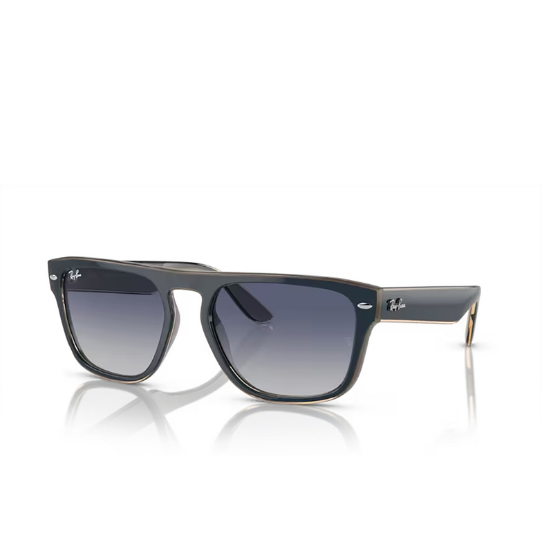 Ray-Ban RB4407 Sunglasses 67304L blue & grey & transparent light brown - 2/4