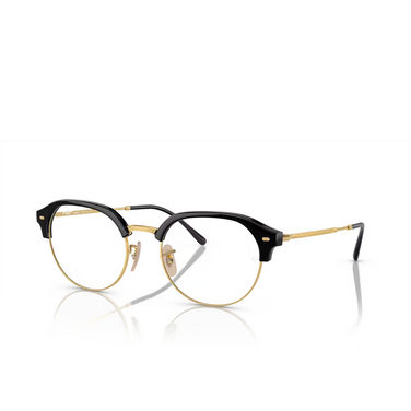 Gafas de sol Ray-Ban RB4429 601/GH black on gold - Vista tres cuartos