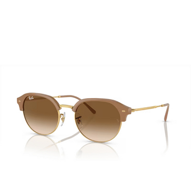 Lunettes de soleil Ray-Ban RB4429 672151 beige on gold - Vue trois quarts